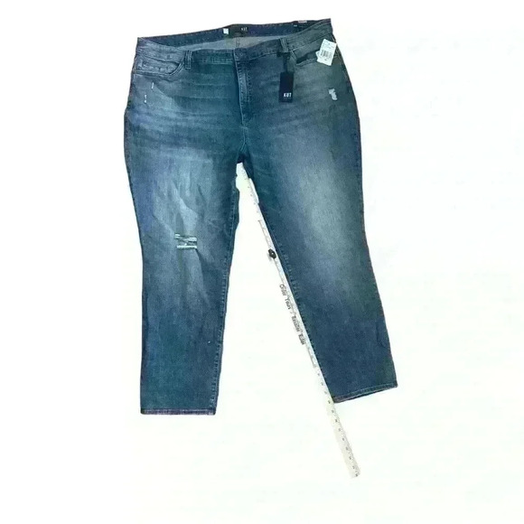 Kut From The Kloth Catherine Boyfriend Jeans 24W Stretch Denim Blue Jean NWT - Picture 8 of 9